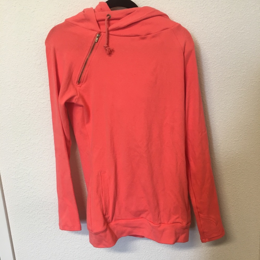 Coral Double Hooded Sweatshirt